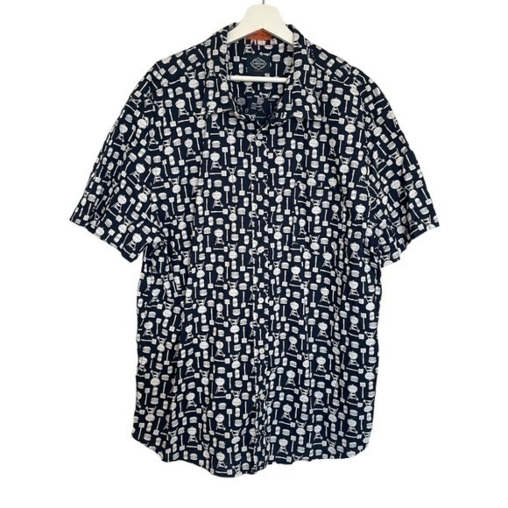 Beer and Barbecue Fun Button Down Shirt